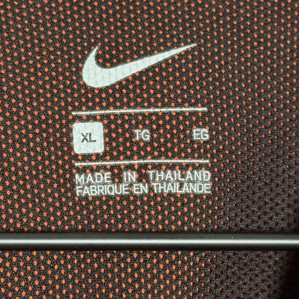 Nike‎ Clemson Tigers Mens Sideline Jacket XL Orange Full Zip Performance Sports